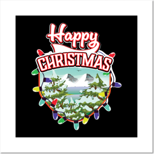 Happy Christmas logo Posters and Art